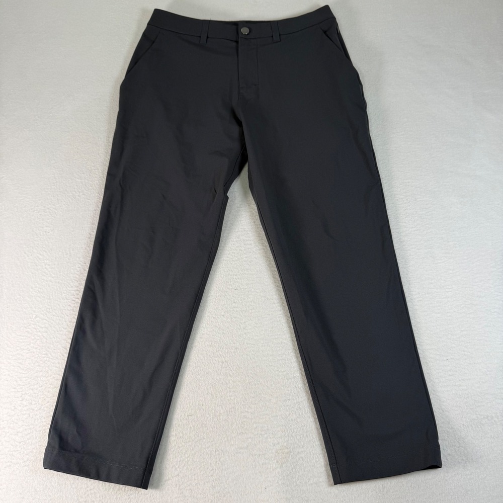 Lululemon Men 30x26 Black Technical Stretch ABC Commission Pants Golfcore Travel